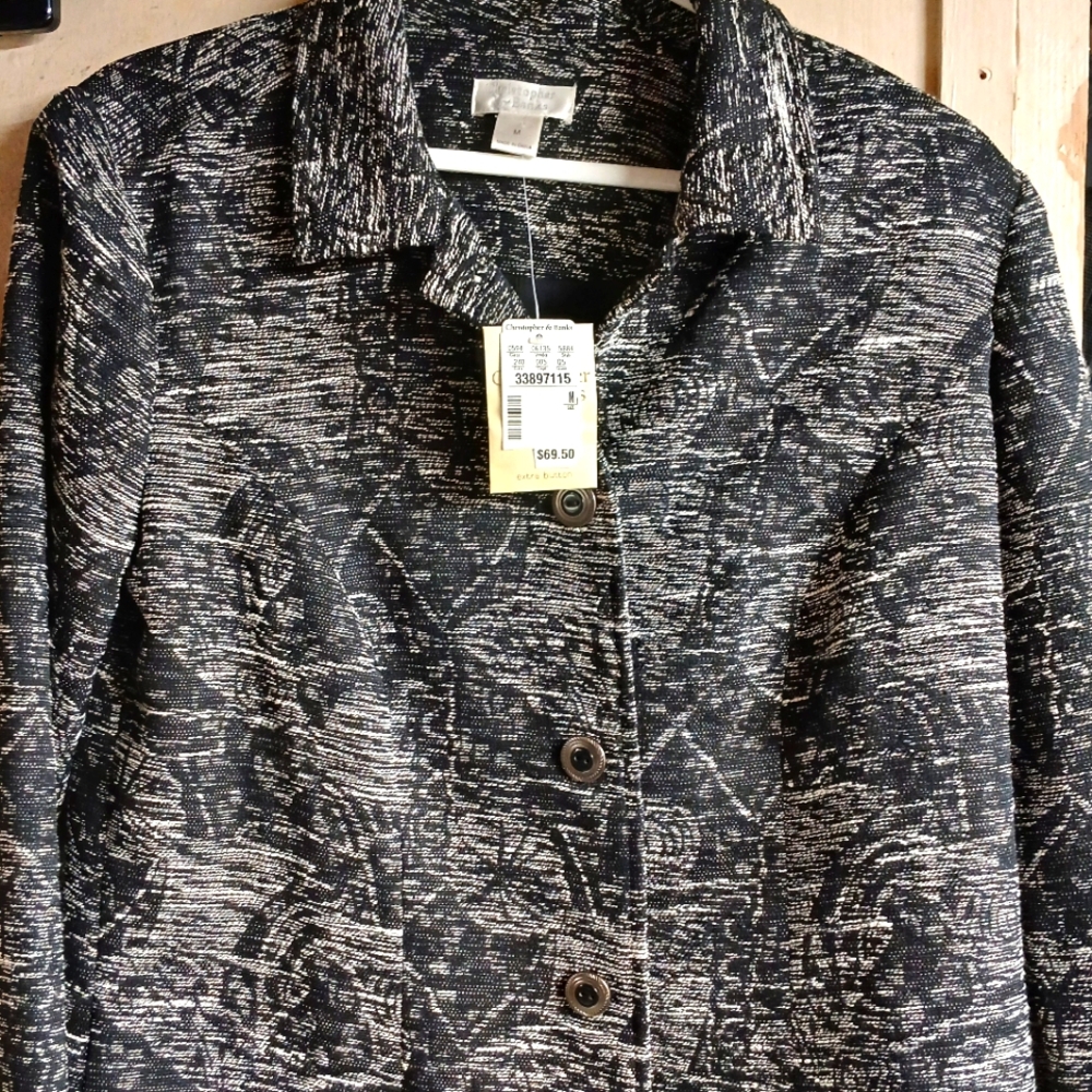 Christopher and Banks Women's Medium Blazer.  Black